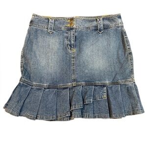 Ann Taylor LOFT Petites Denim‎ Ruffle Hem Skirt – Size 6P